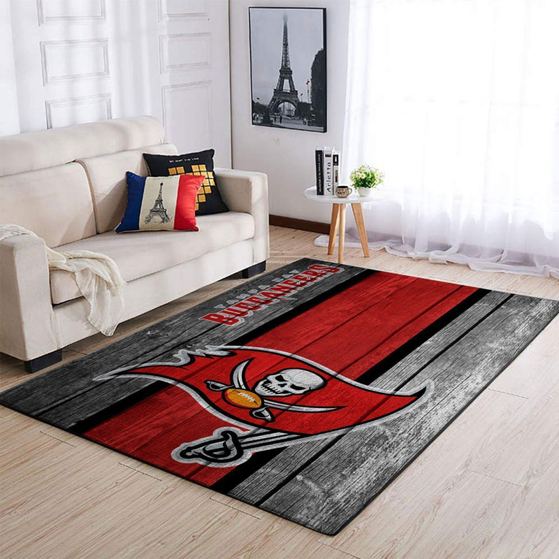 Tampa Bay Buccaneers Rug NFL Area Rug Dining Room Rug Indoor Rug Rectangle Carpet