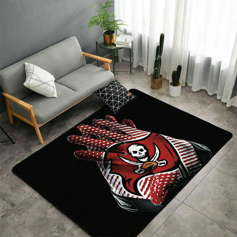 Tampa Bay Buccaneers Area Rug NFL Area Rug Bedroom Area Rug Indoor Rugs Rectangle Carpet