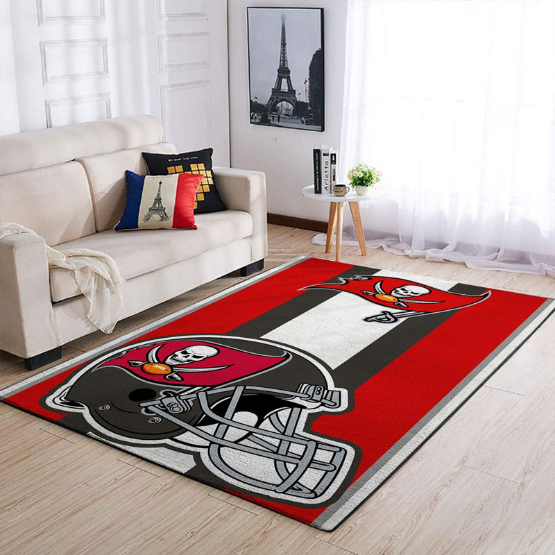Tampa Bay Buccaneers Area Rug NFL Area Rug Bathroom Rugs Indoor Rugs Rectangle Carpet
