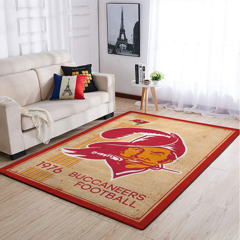 Tampa Bay Buccaneers Rug NFL Area Rug Bedroom Rug Indoor Indoor Rugs Rectangle Carpet
