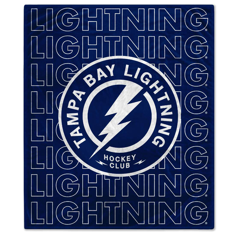 Tampa Bay Lightning Blankets Sherpa Blanket Throw Blanket
