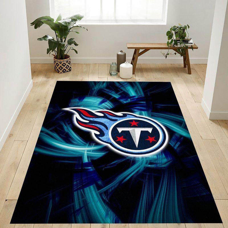 Tennessee Titans Area Rug NFL Area Rug Dining Room Rug Indoor Rug Rectangle Carpet