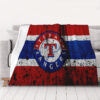 Texas Rangers Blankets FLeece Blanket Throw Blanket texas rangers blankets fleece blanket throw blanket v29