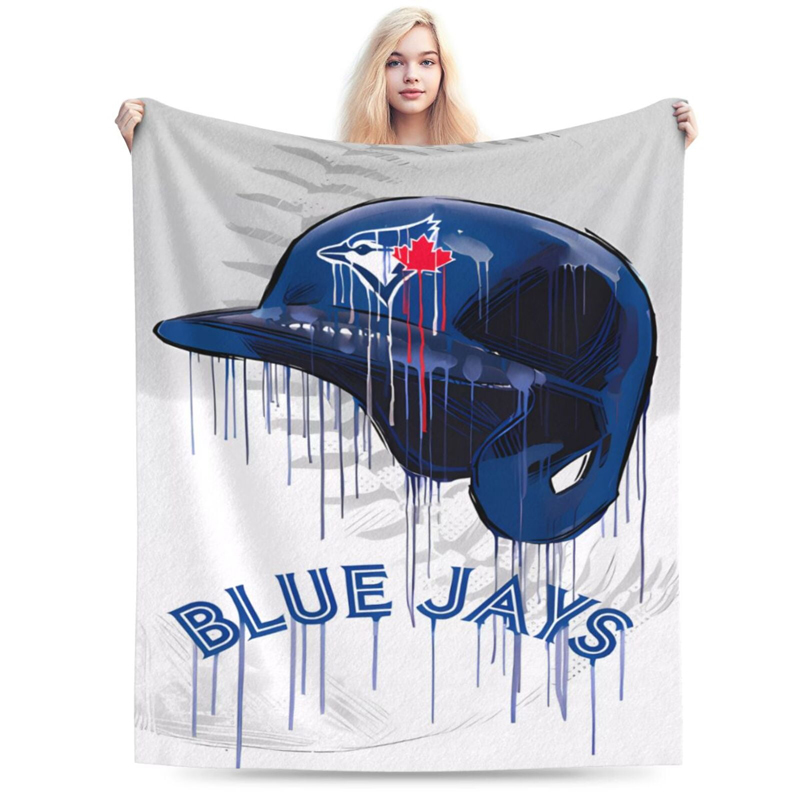 Toronto Blue Jays Blankets Sherpa Blanket Throw Blanket