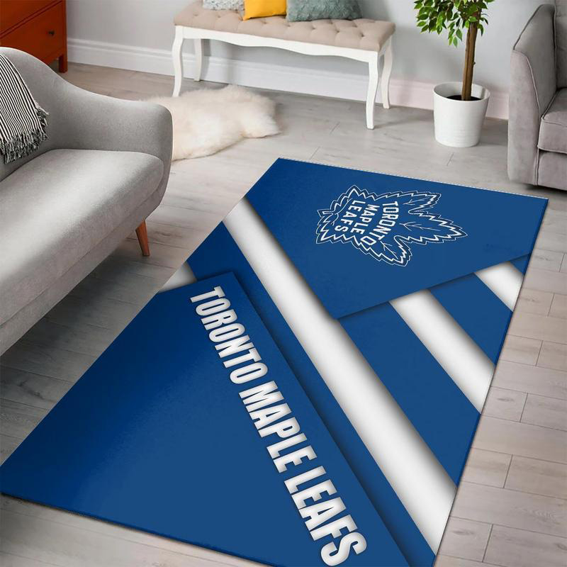 Toronto Maple Leafs Rug NHL Area Rug Bathroom Rugs Indoor Indoor Rug Rectangle Carpet