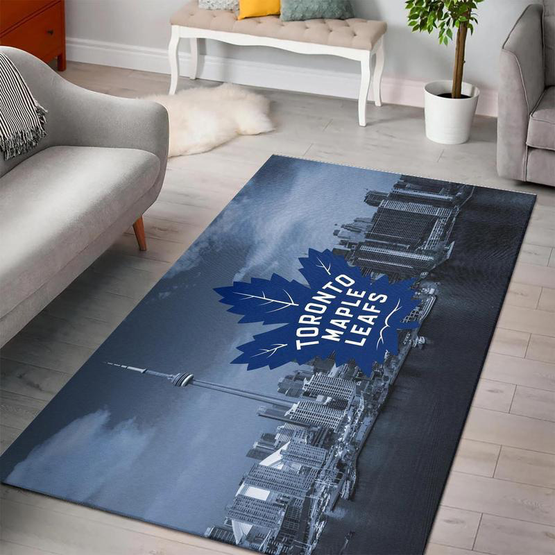 Toronto Maple Leafs Rug NHL Area Rug Bedroom Rug Indoor Rugs Rectangle Carpet