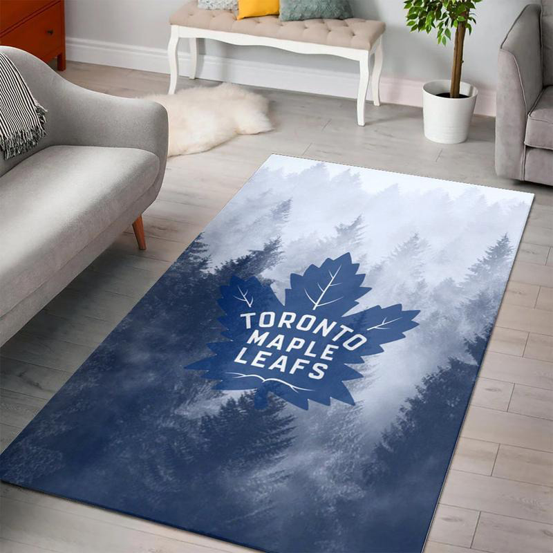 Toronto Maple Leafs Area Rug NHL Area Rug Living Room Area Rug Indoor Indoor Rugs Rectangle Carpet