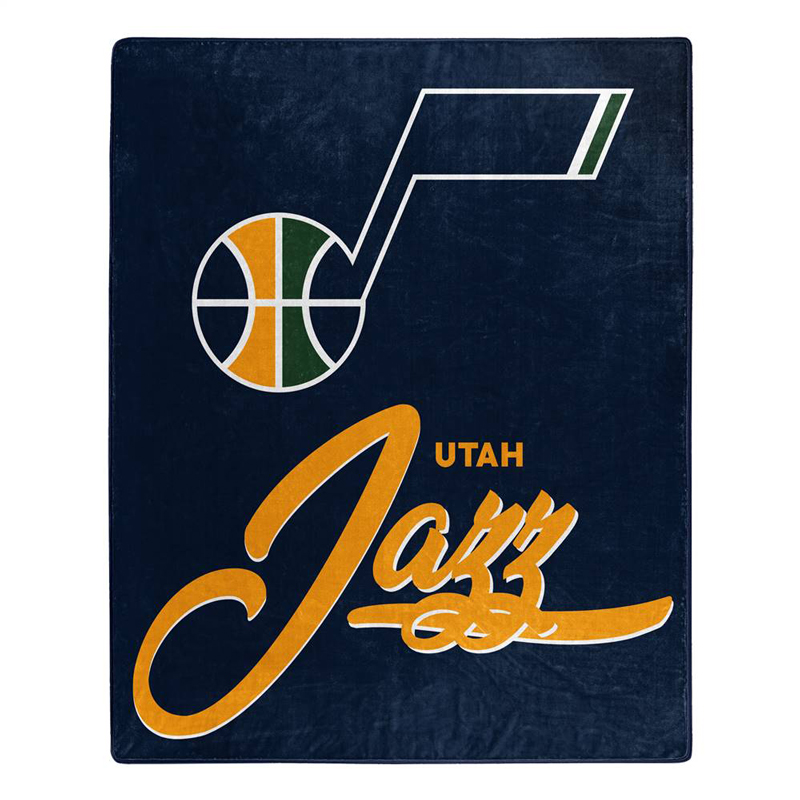 Utah Jazz Blanket Sherpa Blanket Throw Blanket