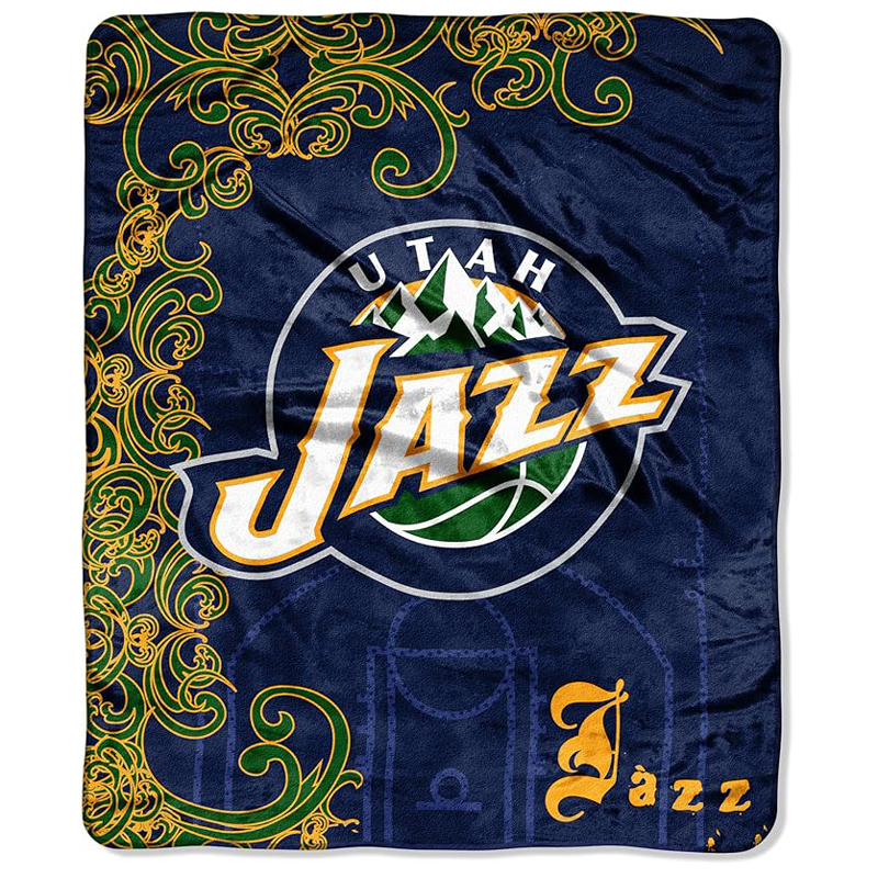 Utah Jazz Blankets Sherpa Blanket Throw Blanket