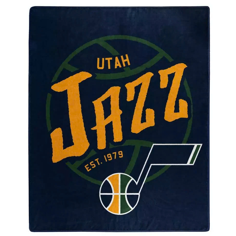 Utah Jazz Blankets Sherpa Blanket Throw Blanket
