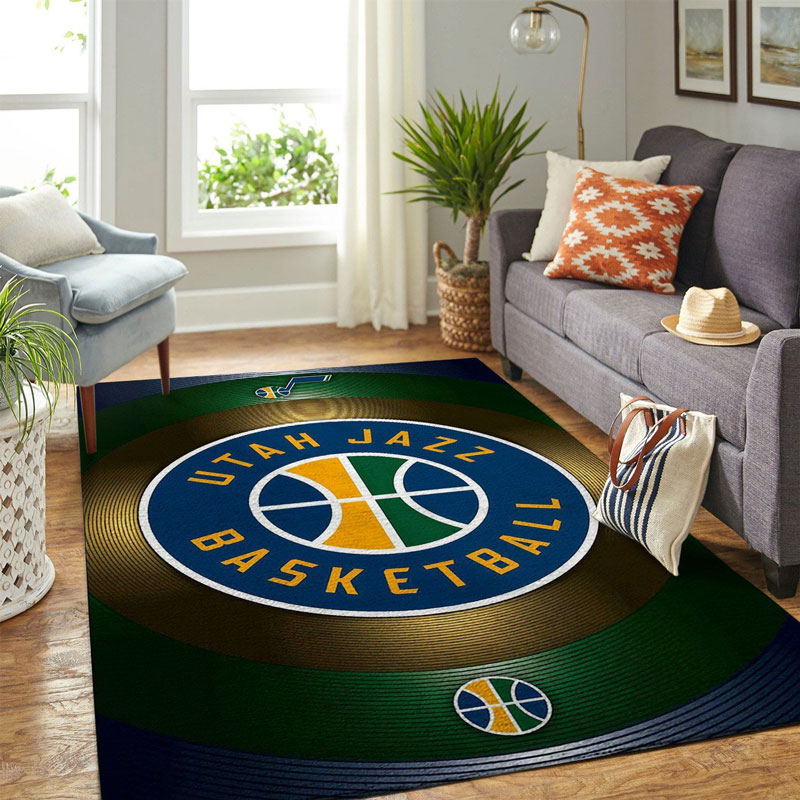 Utah Jazz Rug NBA Area Rug Dining Room Rugs Indoor Rug Rectangle Carpet
