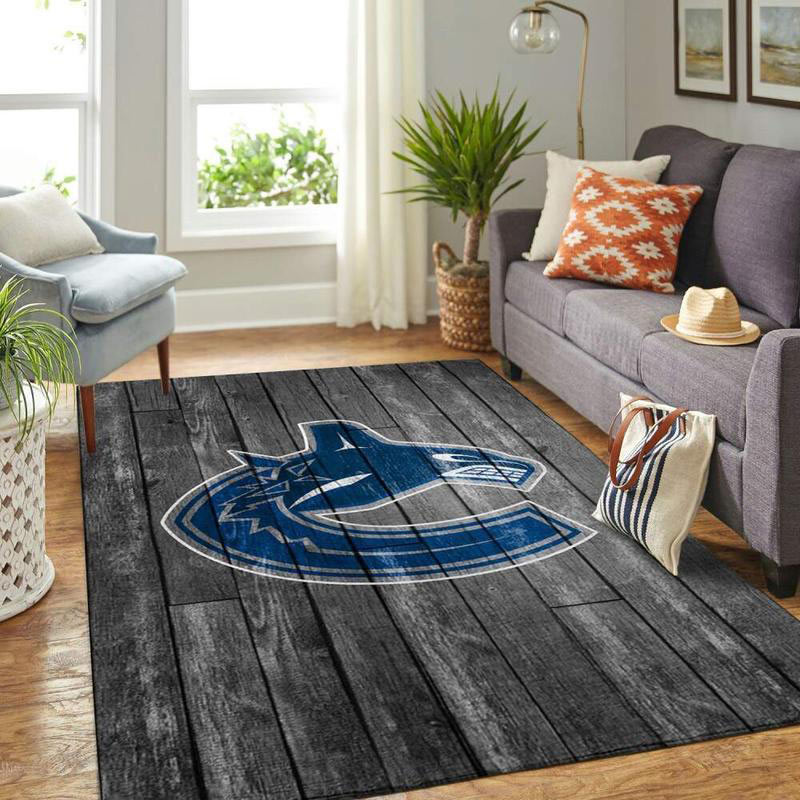 Vancouver Canucks Rug NHL Area Rug Bedroom Area Rug Indoor Indoor Rugs Rectangle Carpet