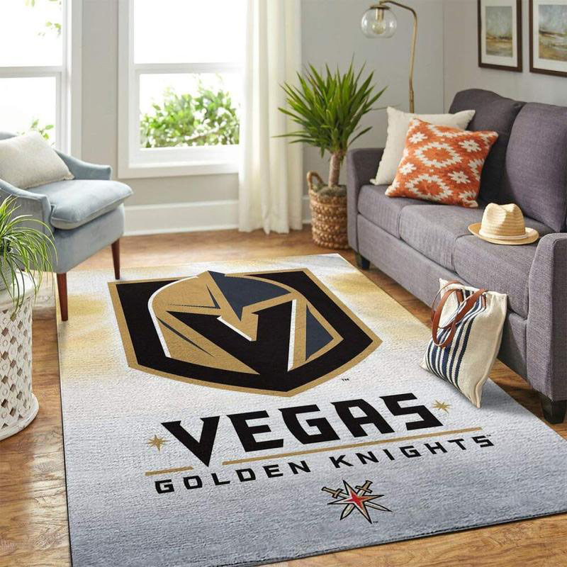 Vegas Golden Knights Rug NHL Area Rug Bedroom Rug Indoor Rugs Rectangle Carpet