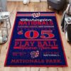 Washington Nationals Area Rug NBA Area Rug Dining Room Rugs Indoor Rug Rectangle Carpet washington nationals rug living room carpet regtangle carpet floor decor home decor ver 850
