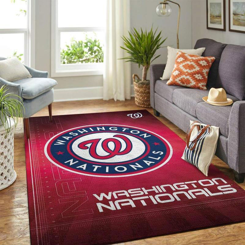 Washington Nationals Area Rug NBA Area Rug Bedroom Rug Indoor Indoor Rugs Rectangle Carpet