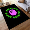 bape area rug bape carpet dining room rug indoor outdoor rugs v75