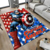 Captain America Area Rug Captain America Carpets Living Room Area Rug Indoor Rug captain america area rug captain america carpet bedroom area rug indoor rug v19
