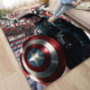 Captain America Area Rug Captain America Carpets Bedroom Rug Indoor Rug captain america rug captain america carpet bathroom rug indoor outdoor rugs v37