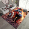 Captain America Area Rugs Captain America Carpets Bedroom Area Rug Indoor Rug captain america rug captain america carpet living room rug indoor rugs v58