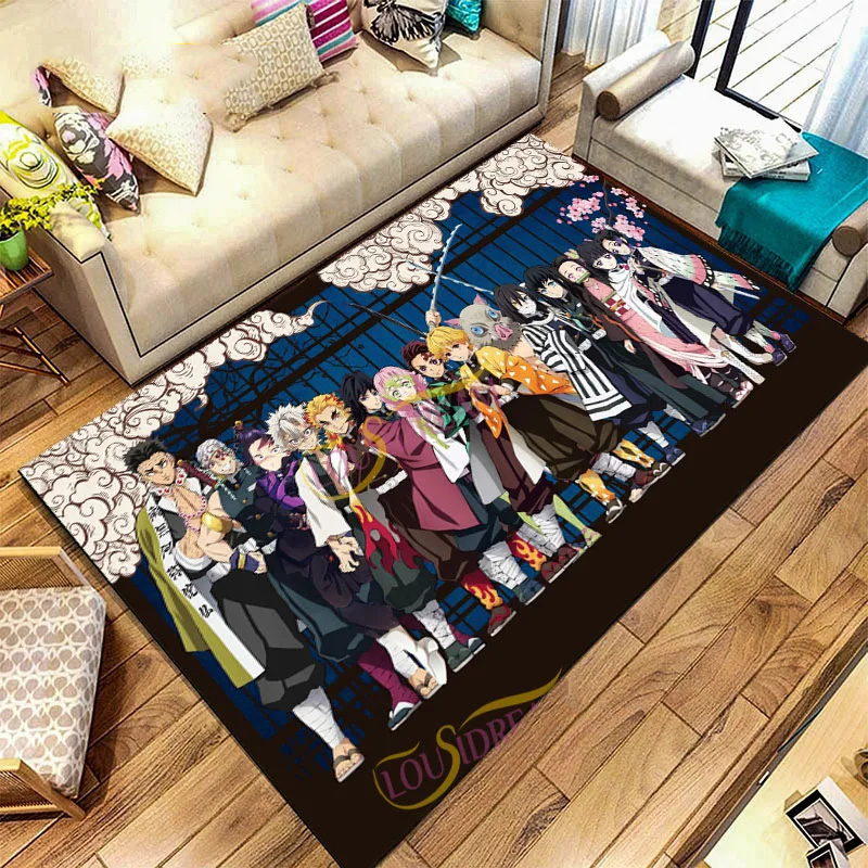 Demon Slayer Area Rug Demon Slayer Carpet Living Room Area Rug Indoor Indoor Rugs