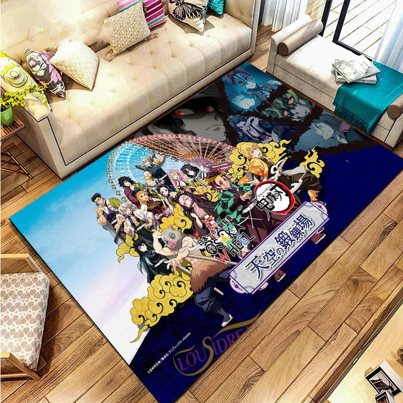 Demon Slayer Rug Demon Slayer Carpet Bedroom Rug Indoor Rugs