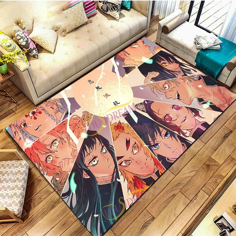 Demon Slayer Rug Demon Slayer Carpet Dining Room Rugs Indoor Indoor Rugs