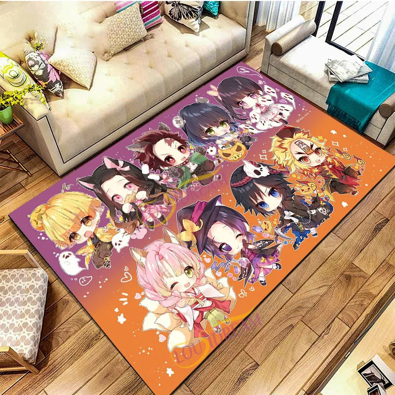 Demon Slayer Rug Demon Slayer Carpet Living Room Rug Indoor Indoor Rugs