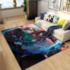 kamado tanjiro demon slayer area rug demon slayer carpet bathroom rugs outdoor rug v271