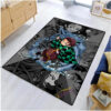 kamado tanjiro demon slayer area rug demon slayer carpet bedroom rug outdoor rugs v434