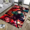 kamado tanjiro demon slayer area rug demon slayer carpet living room area rug outdoor rug v82