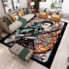 kamado tanjiro demon slayer rug demon slayer carpet dining room rug indoor rugs v210