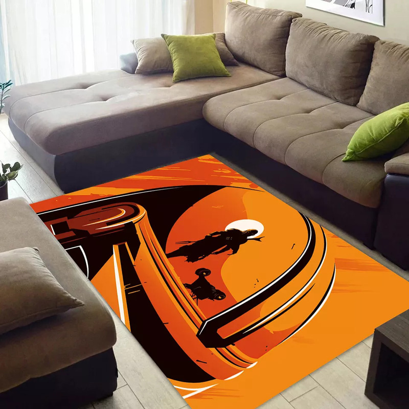 Mandalorian Rugs Star Wars Area Rug Mandalorian Carpet Kitchen Rug Indoor Rug