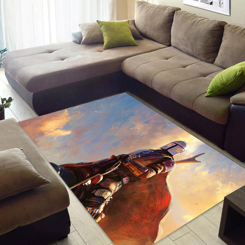 Mandalorian Rug Star Wars Area Rugs Mandalorian Carpets Bedroom Area Rug Indoor Rugs