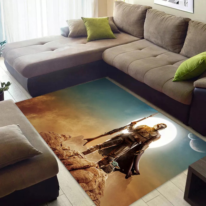 Mandalorian Area Rug Star Wars Area Rugs Mandalorian Carpets Dining Room Rugs Indoor Rugs