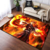 rengoku kyojuro demon slayer rug demon slayer carpet bathroom rug indoor rugs v284