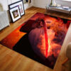 rengoku kyojuro demon slayer rug demon slayer carpet dining room rugs indoor rugs v367