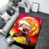 Rengoku Kyojuro Demon Slayer Rug Demon Slayer Carpet Living Room Rug Indoor Indoor Rug rengoku kyojuro demon slayer rug demon slayer carpet living room rug indoor outdoor rug v204