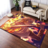 rengoku kyojuro demon slayer rug demon slayer carpet living room rug indoor outdoor rug v354