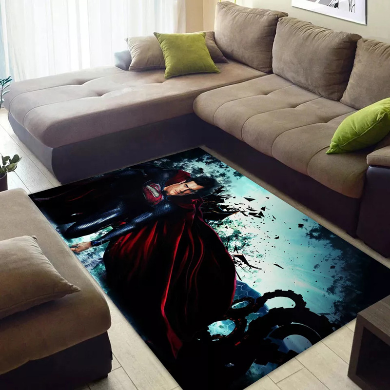 Superman Rug Superman Carpets Living Room Area Rug Indoor Rug