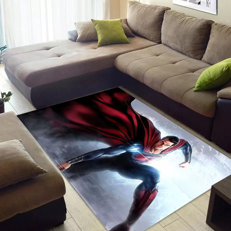 Superman Rug Superman Carpets Living Room Area Rug Indoor Rug