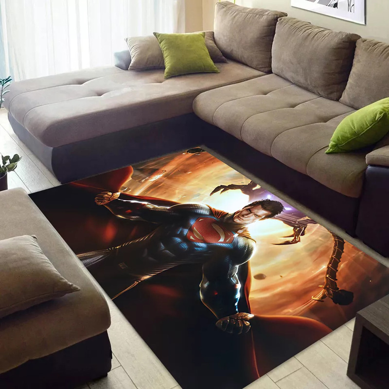 Superman Rugs Superman Carpet Living Room Area Rug Indoor Rug