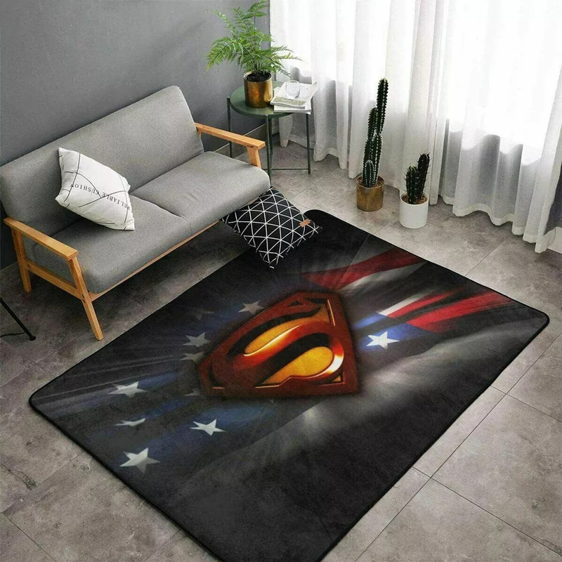 Superman Rugs Superman Carpets Bedroom Area Rug Indoor Rug