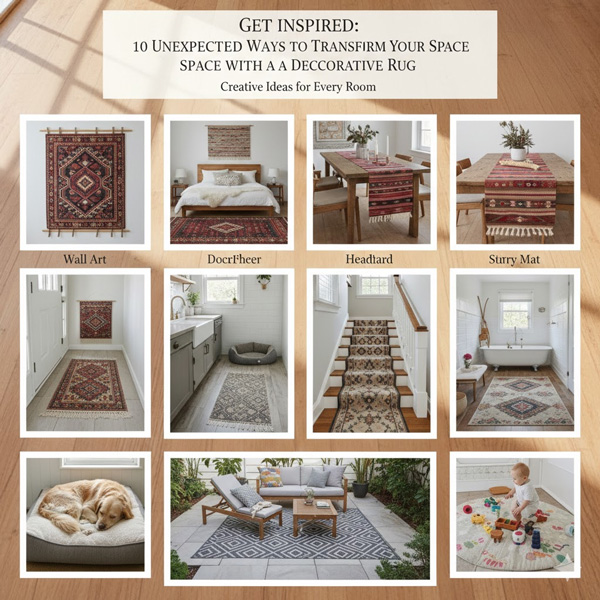 Get Inspired: 10 Unexpected Ways to Transform Your Space with a Decorative Rug Get Inspired: 10 Unexpected Ways to Transform Your Space with a Decorative Rug