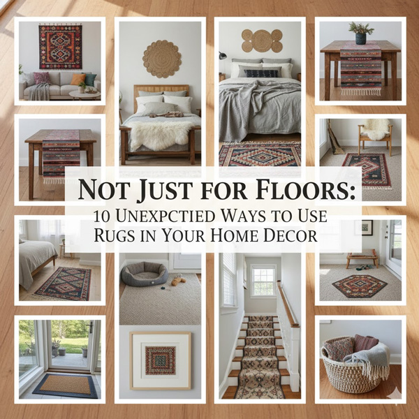 Not Just for Floors: 10 Unexpected Ways to Use Rugs in Your Home Decor Not Just for Floors: 10 Unexpected Ways to Use Rugs in Your Home Decor