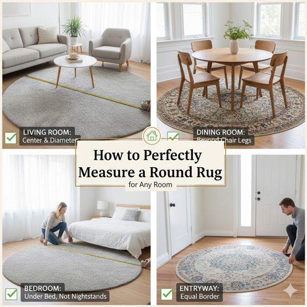 How to Perfectly Measure a Round Rug for Any Room How to Perfectly Measure a Round Rug for Any Room