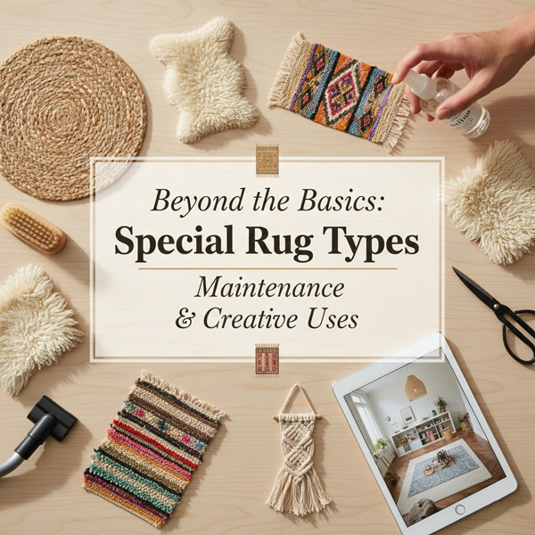 Beyond the Basics: Special Rug Types Guide to Maintenance & Creative Uses Beyond the Basics: Special Rug Types Guide to Maintenance & Creative Uses