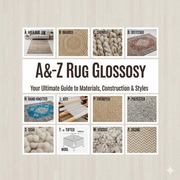 The A–Z Rug Glossary: Your Ultimate Guide to Materials, Construction & Styles The A–Z Rug Glossary: Your Ultimate Guide to Materials, Construction & Styles