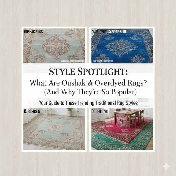 Style Spotlight: What Are Oushak and Overdyed Rugs? (And Why They’re So Popular) Style Spotlight: What Are Oushak and Overdyed Rugs? (And Why They’re So Popular)