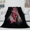 Arizona Cardinals Blanket - Sherpa Blanket for Couch - Soft (Throw Size) arizona cardinals blanket sherpa blanket for couch soft throw size ver 35