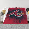 Atlanta Braves Blanket - Fleece Blanket for Couch - Cozy (Throw Size) atlanta braves blanket fleece blanket for couch cozy throw size ver 12